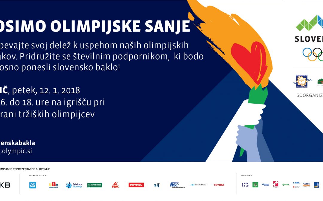 Nosimo olimpijske sanje, Tržič, 12.1.2018